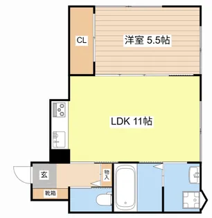 ランマンスクエア【2階】の間取り