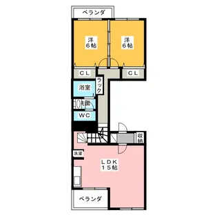 中富住宅【11階】の間取り