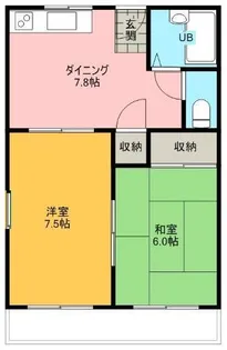 メゾン楠【2階】の間取り