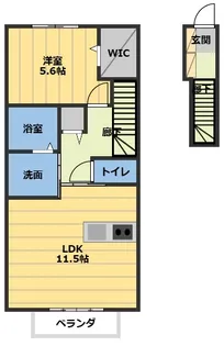URBAN FRATS (アーバンフラッツ)【2階】の間取り