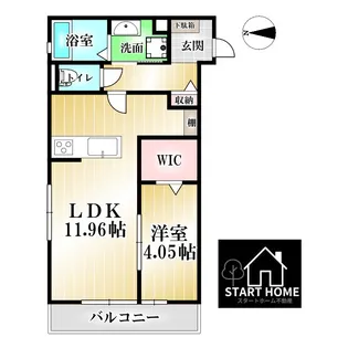 アンベリール【3階】の間取り