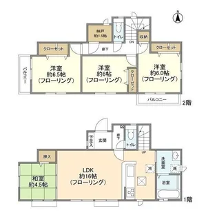 東京都府中市矢崎町2【一戸建】の間取り