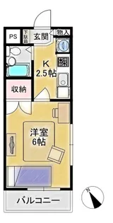 パークビュー弐番館【2階】の間取り