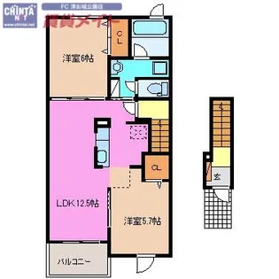 マイプレイス III【2階】の間取り