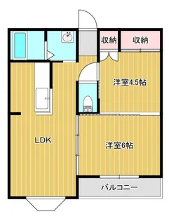 2LDKの間取り画像