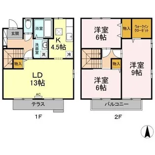 長野県長野市若里3【一戸建】の間取り