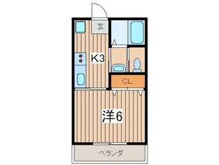 スカイパル【2階】の間取り