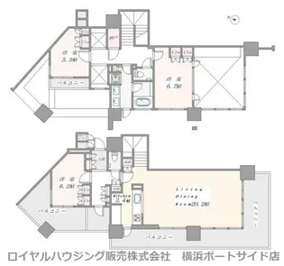 パークタワー横浜ポートサイド【26階】の間取り