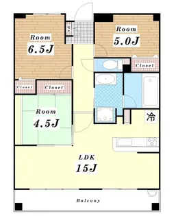セザール平野【3階】の間取り