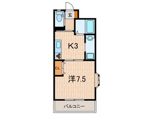 カサベルデ垂水【9階】の間取り