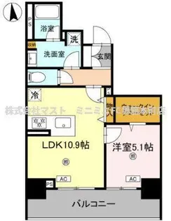 大阪府大阪市中央区内久宝寺町2【マンション】の間取り