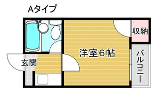 コーポ南加賀屋【2階】の間取り
