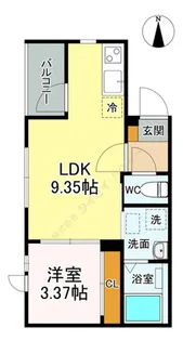 グロウランス長町南【1階】の間取り
