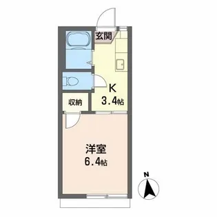 クリアコート【1階】の間取り