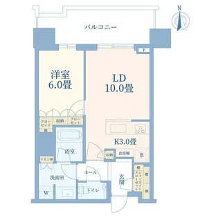 HARUMI FLAG SUN VILLAGE T棟【31階】の間取り