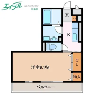 オーベルジュ【2階】の間取り