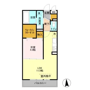 グレイス【1階】の間取り