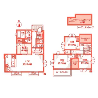 神奈川県藤沢市辻堂元町6【一戸建】の間取り