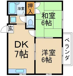 ミルキィハイツ【2階】の間取り