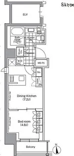 パークハビオ門前仲町【3階】の間取り
