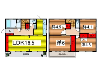 埼玉県さいたま市緑区大字中尾【一戸建】の間取り