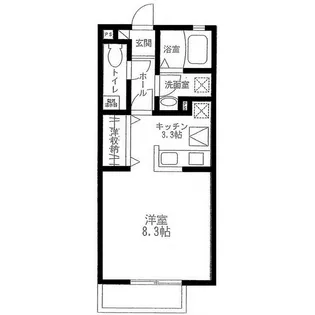 Eine Kline (アイネクライネ)【1階】の間取り