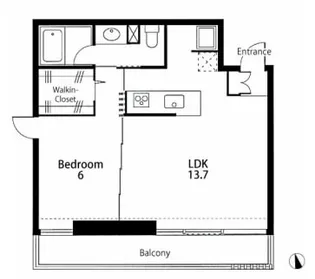 東京都世田谷区上北沢4【マンション】の間取り