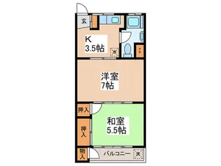 グリ-ンマンション【3階】の間取り