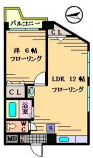 パラスト王子【8階】の間取り