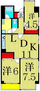 ラ・ティーダ堀切【5階】の間取り