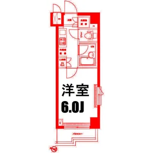 ルーブル武蔵小杉【6階】の間取り