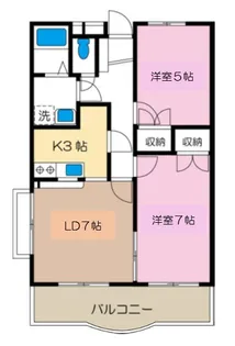 アネシス二俣川【4階】の間取り