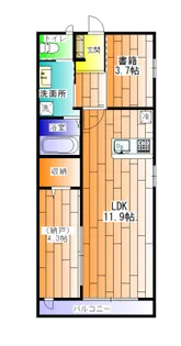 Villa Bon Miraku【3階】の間取り