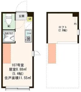 ハーモニーテラス桜上水III【1階】の間取り
