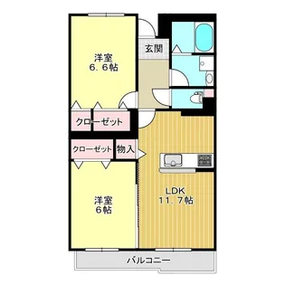 アロッジオ トガリーゼ【1階】の間取り