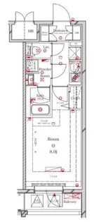 アルテカーサプレスト北千住【9階】の間取り