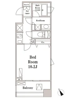 東京都中央区八丁堀3【マンション】の間取り