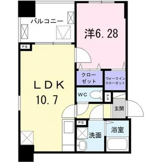 東京都中央区築地7【マンション】の間取り