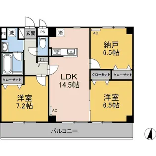 広島県福山市東町3【マンション】の間取り