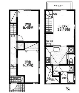 神奈川県横浜市港北区大曽根台【一戸建】の間取り