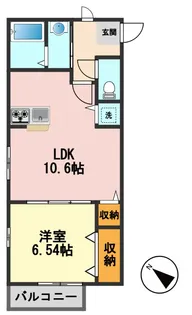 パインクレスト竹内II【1階】の間取り
