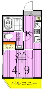 メルディア北綾瀬2【4階】の間取り