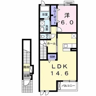 サンブリーズS【2階】の間取り