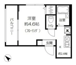 MELDIA池袋【1階】の間取り