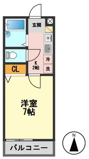 東京都江戸川区松島4【アパート】の間取り