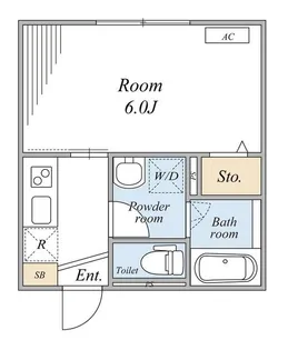 東京都町田市玉川学園7【アパート】の間取り