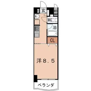 けやき通り【8階】の間取り