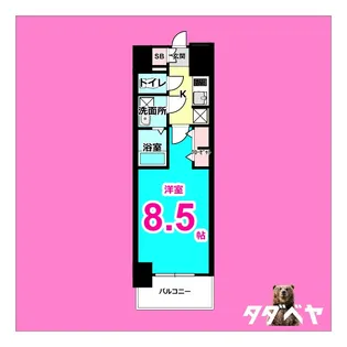 S-RESIDENCE黒川本通一丁目【6階】の間取り