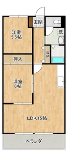 エレガンス生田【4階】の間取り