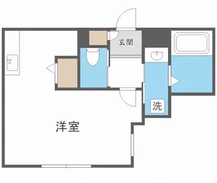 JeekBlau豊平【1階】の間取り